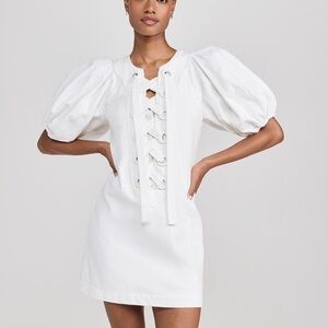 English Factory
Laced Up Puffed Sleeve Mini Dress (D7)